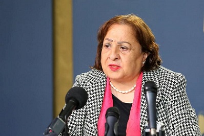 وزيرة الصحة تدعو المجتمع الدولي إلى التدخل لوقف العدوان على غزة