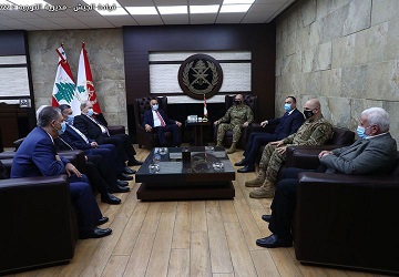 الرجوب يلتقي على رأس وفد حركة فتح قائد الجيش اللبناني